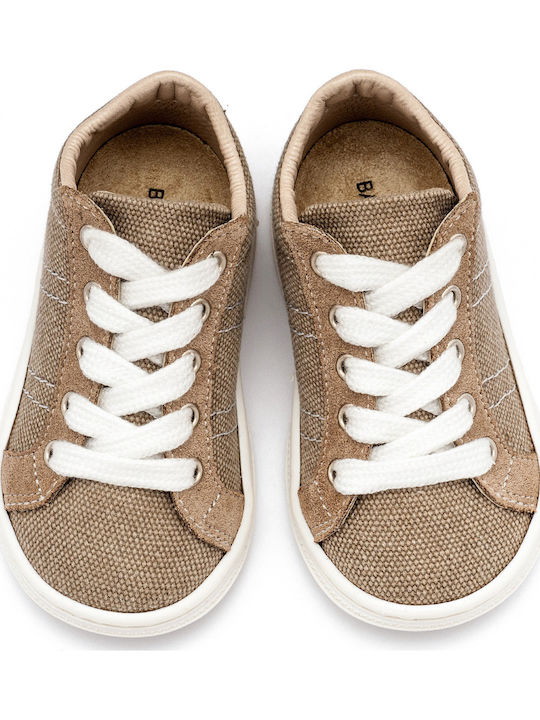 Babywalker Βαπτιστικά Υφασμάτινα Sneakers Καφέ