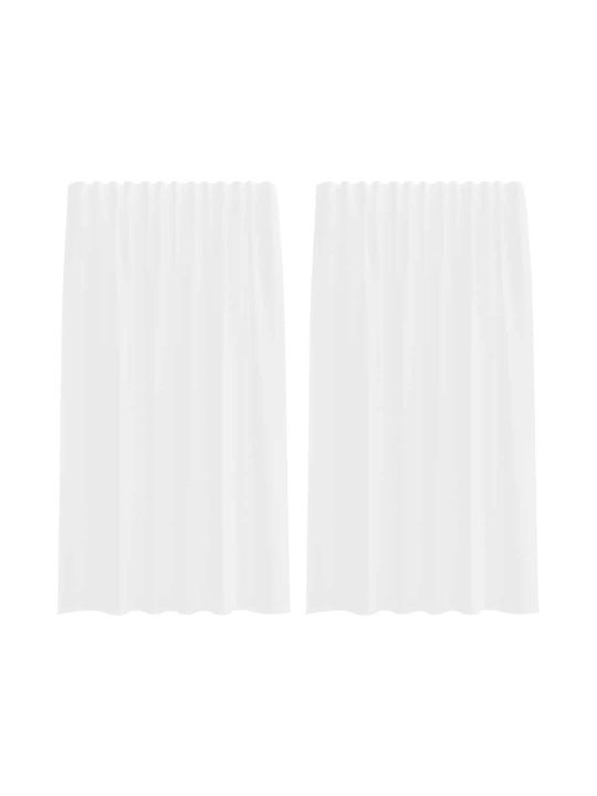 vidaXL Curtain Window with Pencil Pleat White 140x175cm