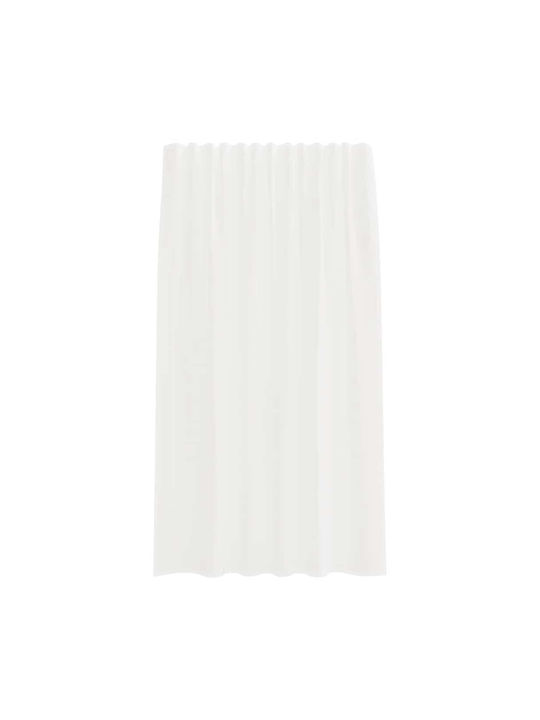 vidaXL Set Perdele Fereastra Cu Capse Albe 140x175cm
