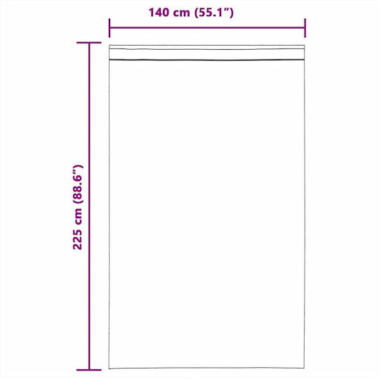 vidaXL Set Vorhänge mit Grommet Voile Beige 140x225cm