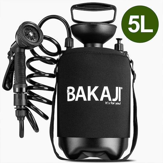 BAKAJI Εξωτερικό Πολυλειτουργικό Ντους Φορητό με Λουρί Ποτίσματος και Άρδευσης