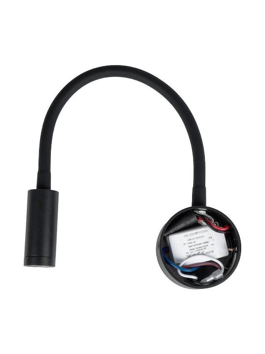 GloboStar Single LED Warm White Spot in Black Color