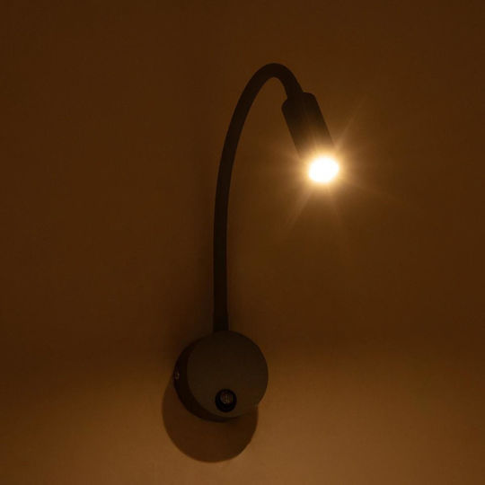 GloboStar Monos LED Alb Cald Spot în Culoare Gri