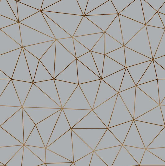 Dekorativer Möbelaufkleber Lineares Design Tico Gold 3468193m 67,50cm x 2m