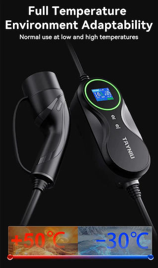 Tayniu Infinity Portabil Stație de încărcare pentru mașini electrice 3.5kW cu Cablu încorporat Tipul 2 (Infinity-3.5KW)