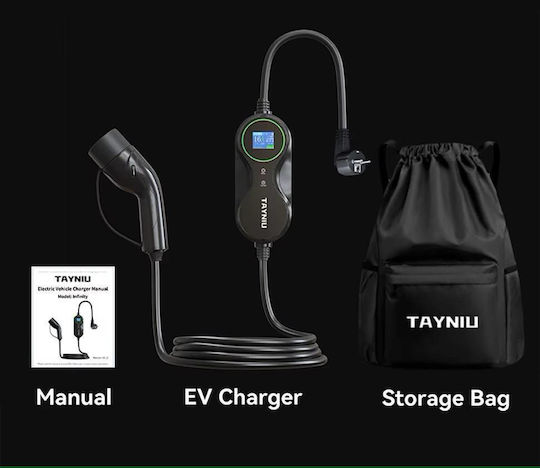 Tayniu Infinity Portabil Stație de încărcare pentru mașini electrice 3.5kW cu Cablu încorporat Tipul 2 (Infinity-3.5KW)