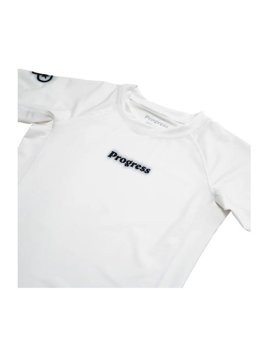 Progress Детска Тениска PR-KIDS-R01-WH за Джиу-джицу Бяла