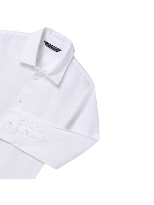 Mayoral Kids One Color Shirt White