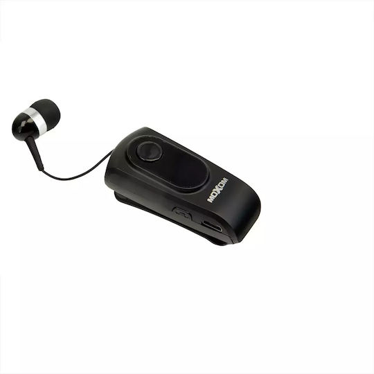 Moxom MX-WL76 In-ear Bluetooth Handsfree Ακουστικό Πέτου Μαύρο