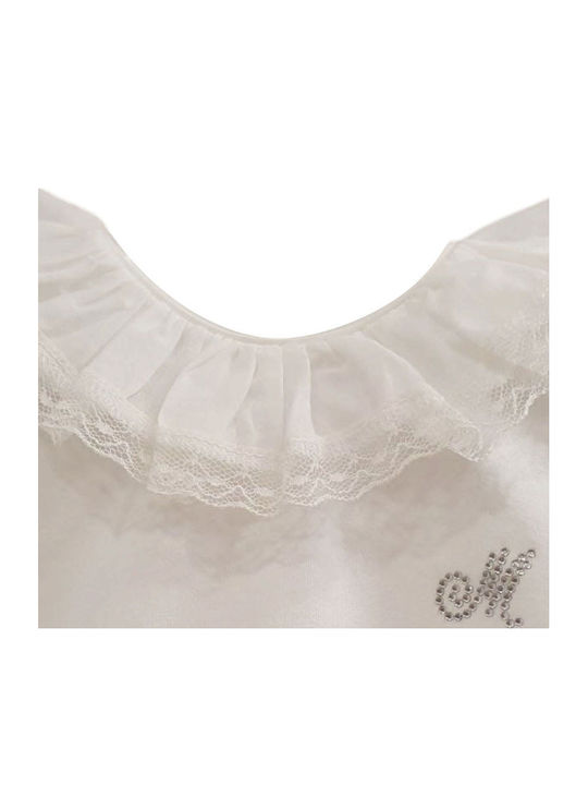 Monnalisa Bodys- pentru bebeluși Alb