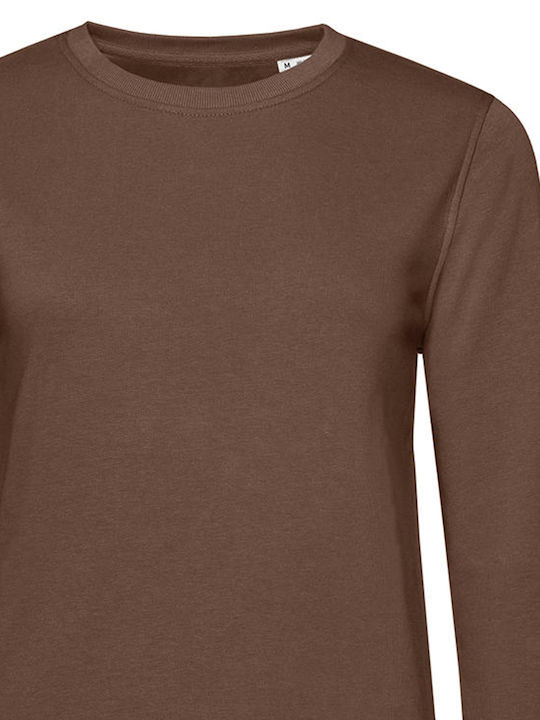 B&C Women's Long Sleeve Promotional Sweatshirt Mocha B&C Women's Long Sleeve Promotional Sweatshirt Mocha