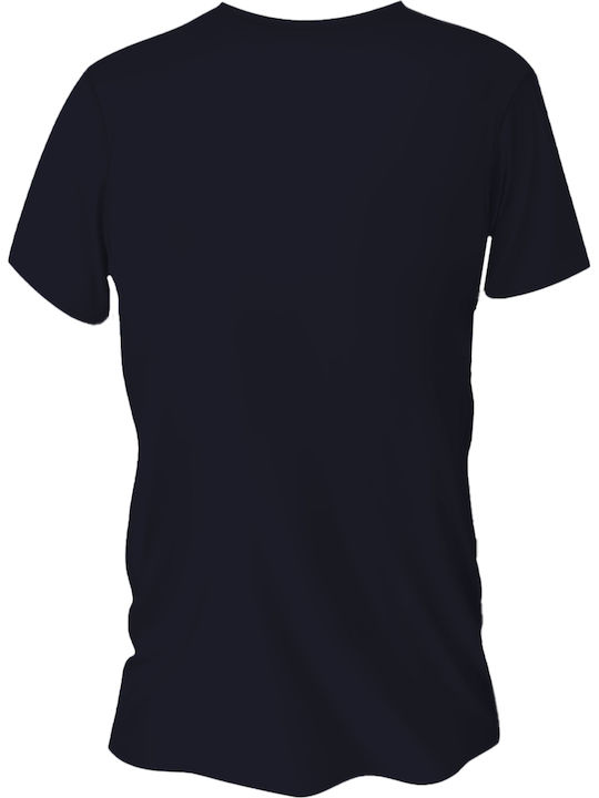 B&C Ανδρικό Διαφημιστικό T-shirt Κοντομάνικο Navy