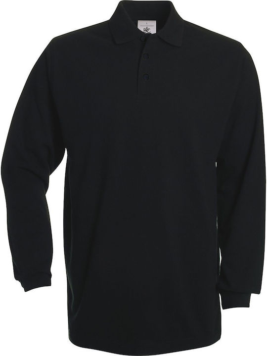 B&C Men's Long Sleeve Promotional Blouse Black