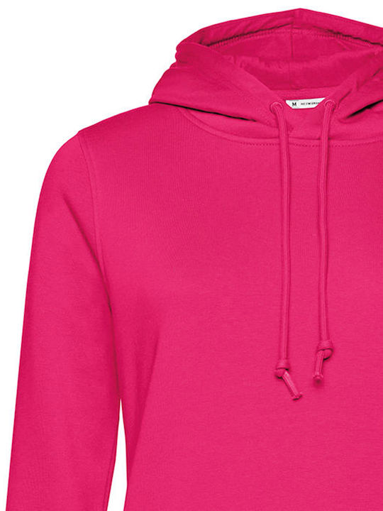 B&C Women's Long Sleeve Promotional Sweatshirt Magenta Pink