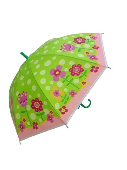 Domina Kids Umbrella Curved Handle Green