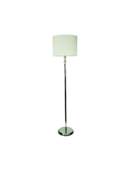 Inlight 45360 Lampa de podea Î177xL40cm. cu Soclu pentru Bec E27 Crom