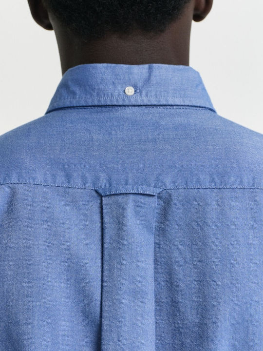 Long-sleeved Cotton Shirt Sky Blue