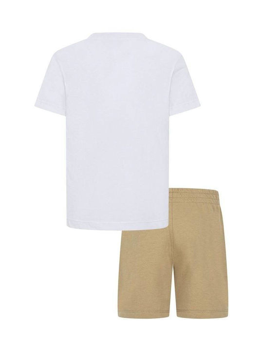 Nike Παιδικό Σετ με Σορτς Beige 2τμχ