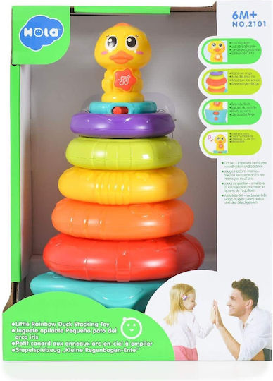 Hola Toys Παιχνίδι Πυραμίδα με Μουσική και Ήχους για 6+ Μηνών
