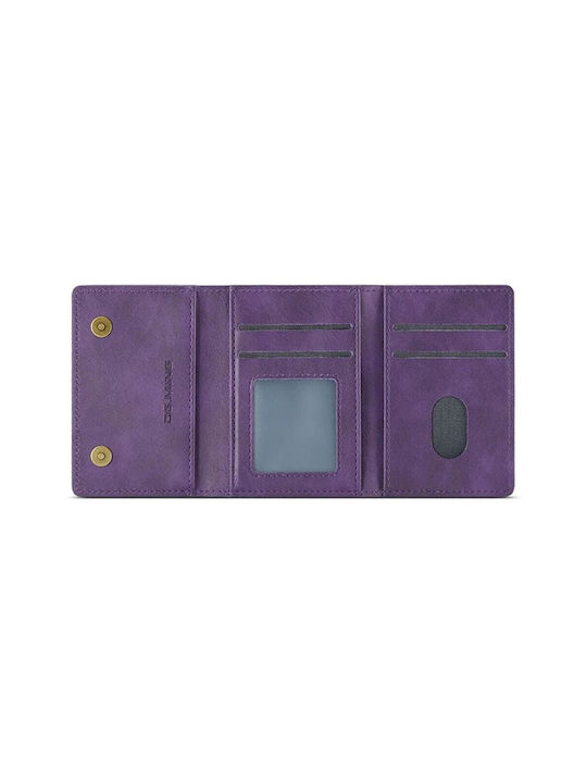 DG.MING Men's Leather Wallet Purple