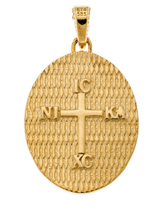 Anhänger Kinder Amulett Konstantinato aus Gold 14K 35105