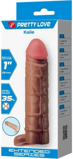 Pretty Love Penis Sleeve Penis-Verlängerung mit Vibration Fleisch 2,5cm