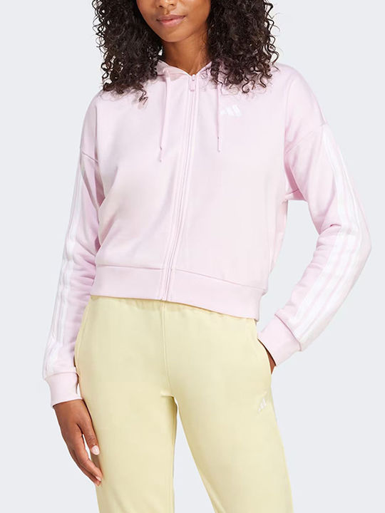 adidas W 3s Women's Hooded Sweatshirt Light Pink