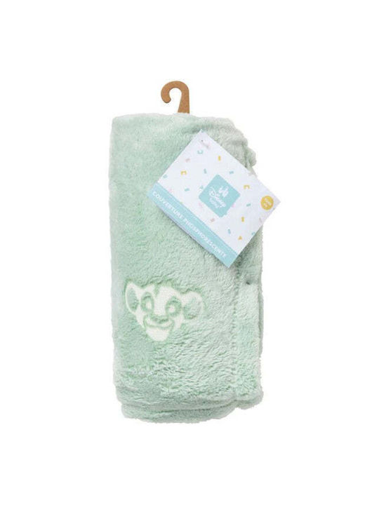 Babycalin Одеяло Детски пелени за пелени Флийс Зелено 75x100см.