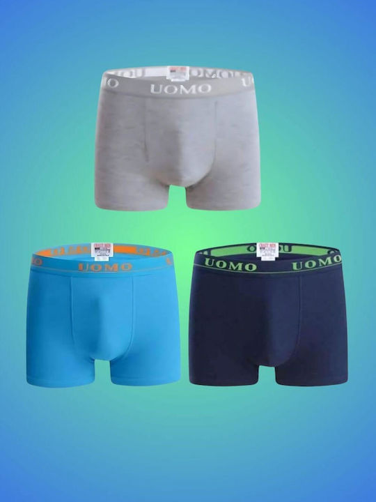 Uomo Set of Kids' Boxers Multicolored 3pcs