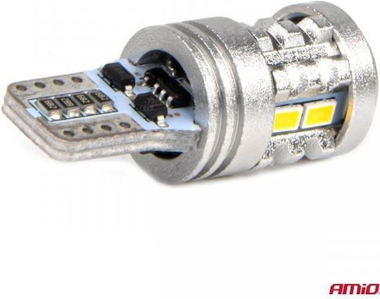 AMiO Lampen Auto T10 / W5W Canbus LED 6000K Kaltes Weiß 12-24V 2Stück