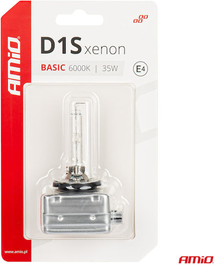 AMiO Lamps Car & Motorcycle D1S / D1 Xenon 6000K Cold White 12V 35W 1pcs