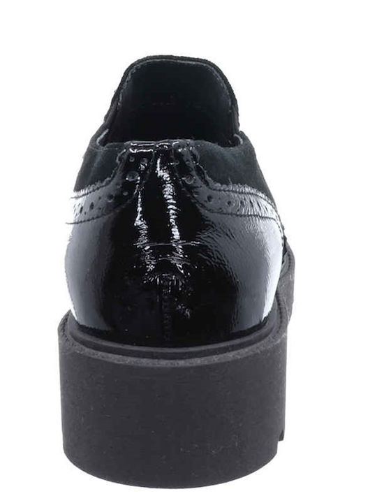 Γυναικεία Slip-On Δερμάτινα Μαύρα