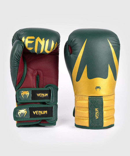 Venum Mănuși de Box din Piele pentru Competiție Verzi