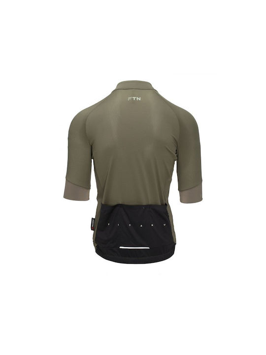 Fitanu Kurze Ärmel Radtrikot Grün