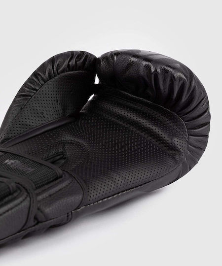 Venum Boxing Gloves Leather for Match Black