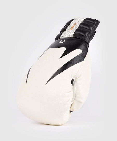Venum Boxhandschuhe Leder für Kampf Weiß