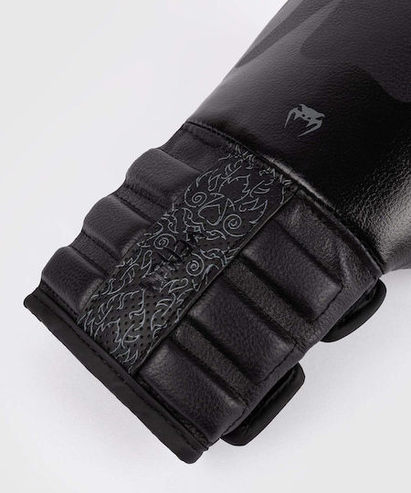 Venum Boxing Gloves Leather for Match Black