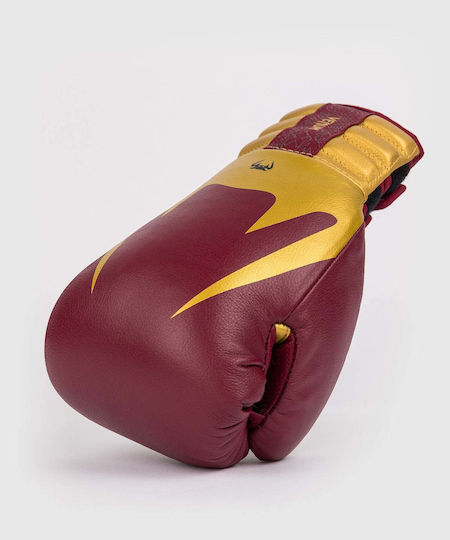 Venum Boxhandschuhe Leder für Kampf Rot
