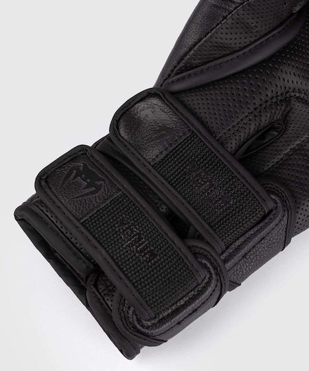 Venum Boxing Gloves Leather for Match Black