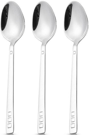 Nava Dessert Ice Cream Stainless Steel Silver 20cm 3 Pieces Nava Dessert Ice Cream Stainless Steel Silver 20cm 3 Pieces