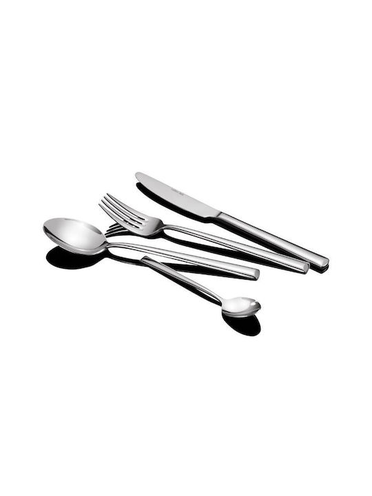 Max Home Σετ Κουτάλια Φαγητού Ανοξείδωτα Ασημί 21.1cm 6τμχ