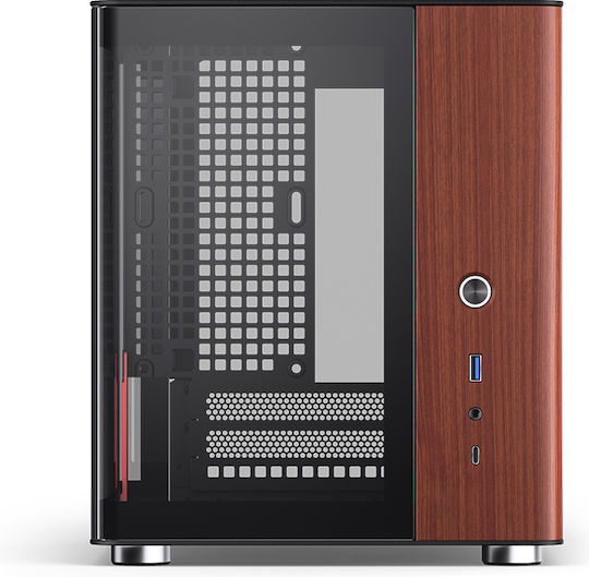 Jonsbo TK-0 Gaming Mini Tower Computer Case with Side Window Black