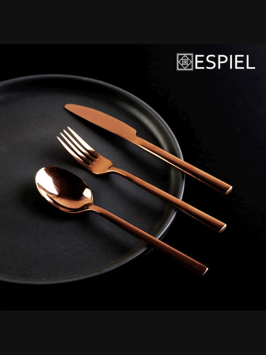 Espiel Divine Πιρούνι Φρούτου/Γλυκού Ανοξείδωτο Καφέ 15.6cm