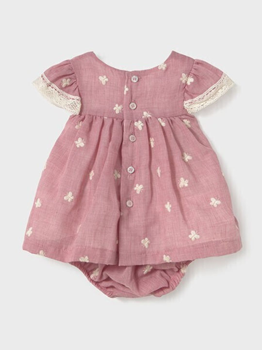 Kinderkleid Kurzärmelig Set mit Unterhose Rosa