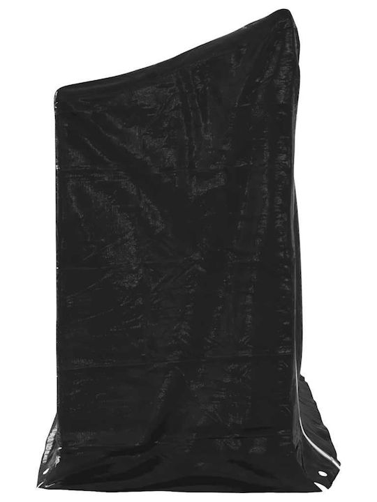 vidaXL Дърво Рафт Съхранение на Дърва 151x60.5x110.5см Черен