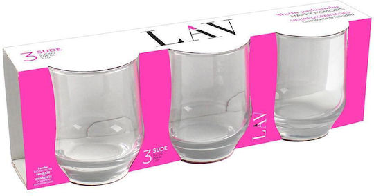 Lav Horeca Σετ Ποτήρια για Λευκό Κρασί από Γυαλί 205ml LVSUD00520A 3τμχ