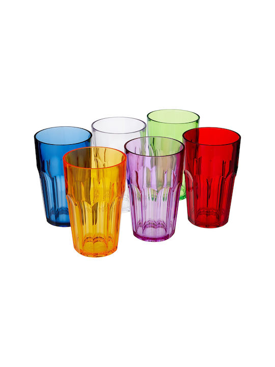 Guzzini Happy Hour Set de pahare pentru apa din Plastic 420ml 6buc