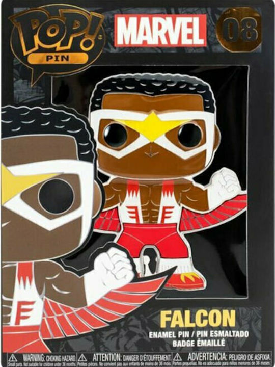 Funko Pop! Pin Marvel: Marvel - Falcon 08 Large 08