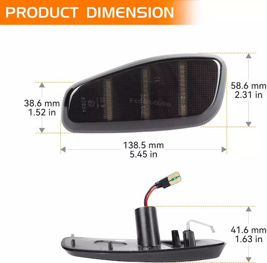 Flash LED за Jeep Бунтовник 2014-2021 2бр