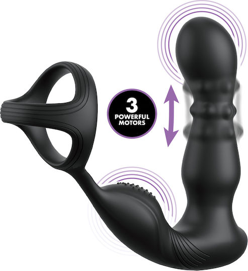 Pipedream Anal Beads with Vibration Black